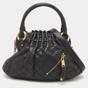 Marc Jacobs Black Quilted Leather Cecilia Bag
