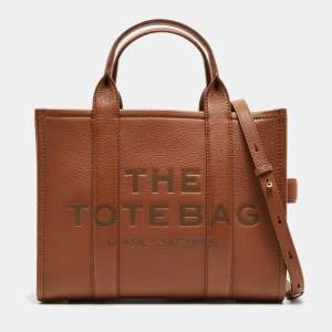 Pre Owned Marc Jacobs Brown Leather Medium The Tote Bag