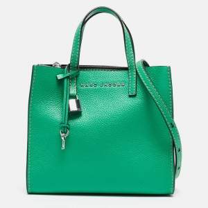 Marc Jacobs Green Leather Mini Grind Tote