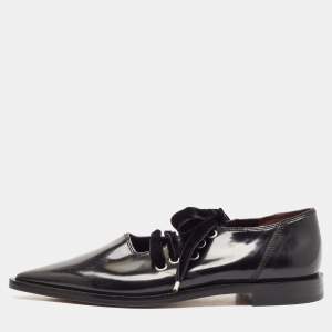 Marc Jacobs Black Patent Leather Derby Size 36.5