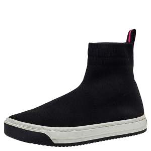 Marc Jacobs Black Knit Fabric Dart Sock Sneakers Size 41