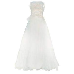 Marchesa Ruffle Embellished Wedding Dress XS