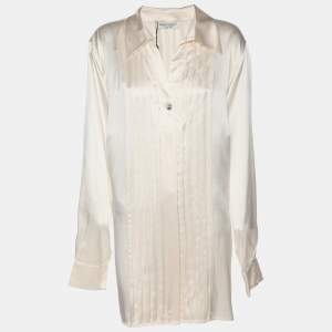 Marina Rinaldi Cream Silk Shirt L