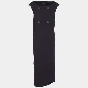 Marina Sport by Marina Rinaldi Navy Blue Jersey Sleeveless Dress L