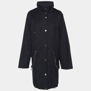 Pre Owned جاكيت مارينا سبورت باي مارينا رينالدي أزرق بحري جبر الدين طويل مقاس كبير