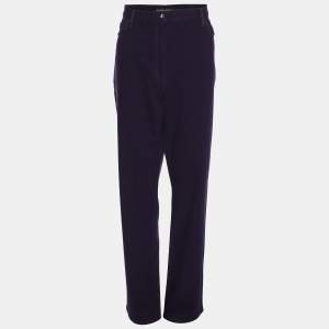 Pre Owned Marina Sport by Marina Rinaldi Purple Denim Jeans L