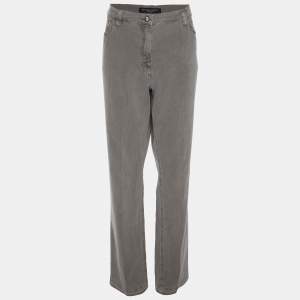 Pre Owned Marina Sport by Marina Rinaldi Grey Denim Jeans L
