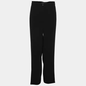Marina Rinaldi Black Crepe Trousers L