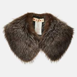 Marni Brown Mink Fur Collar 