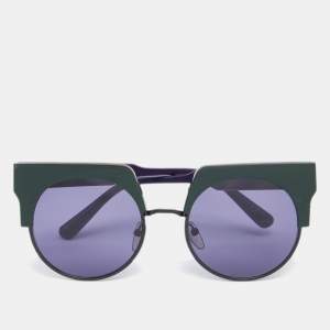 Marni Purple/Green Me602s Graphic Sunglasses