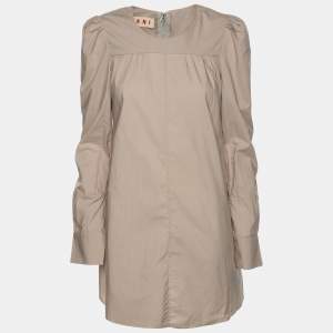 Marni Grey Cotton Full Sleeve Top S