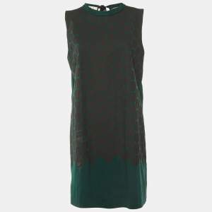 Marni Green Polka Dotted Cotton Sleeveless Shift Dress L