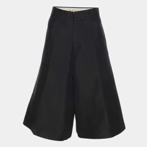 Marni Black Cotton Silk Shorts S