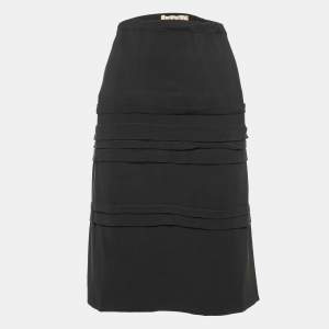 Marni Black Crepe Knee Length Skirt L
