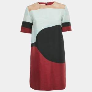 مملوكة مسبقًا Marni Multicolor Abstract Print Cotton Mini Dress M