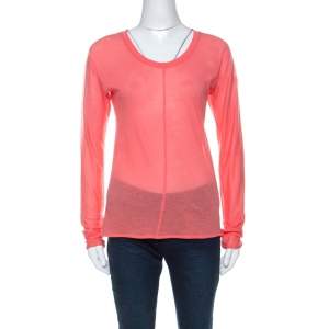Marni Coral Knit Long Sleeve T-Shirt S 