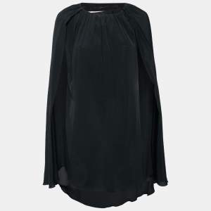Marni Black Crepe Asymmetric Hem Dress M 