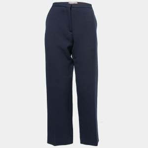 Marni Navy Blue Wool Trousers L