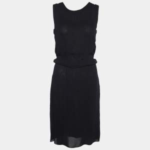 Marni Black Belted Waist Sleeveless Midi Dress M