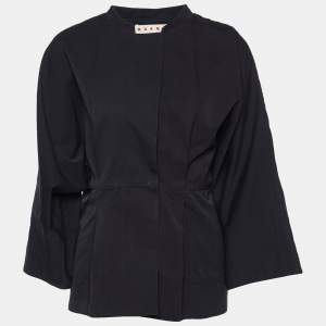 Marni Black Cotton & Silk Kimono Sleeve Jacket S