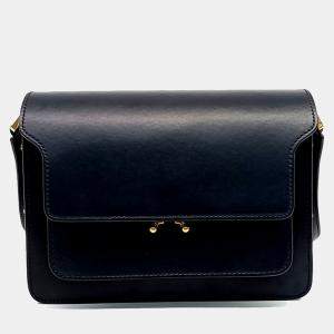 Marni Black Leather trunk bag