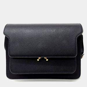 Marni Black Leather Trunk bag