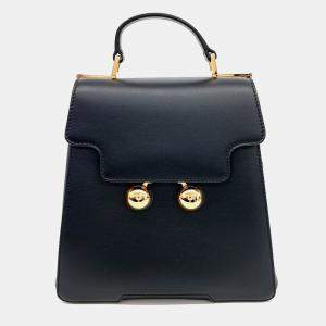 Marni Black Leather Marni trunkaru backpack