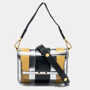 Marni Multicolor Python Trunk Crossbody Bag