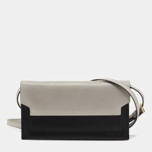 Marni Tricolor Leather Flap Crossbody Bag