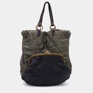 مملوكة مسبقًا Marni Multicolor Fabric and Leather Tote
