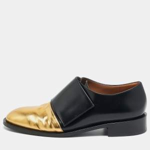 Pre Owned حذاء أوكسفورد ماري أسود جلد مقاس 39.5