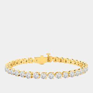 Pre Owned 6.00cts Lab Grown Diamond 14K White Gold 3-Prong tennis Bracelet