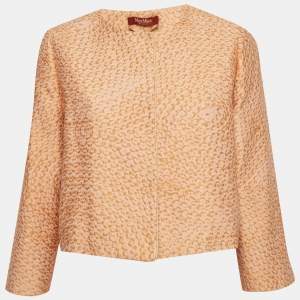 مملوكة مسبقًا سترة جاكار وردية ماكس مارا ستوديو مقاس متوسط (ميديم)