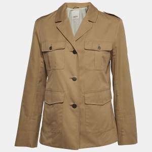 Max Mara Brown Cotton Jacket S