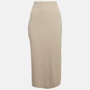 Max Mara Leisure Grey Jersey Midi Skirt S