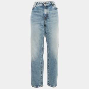 Max Mara Blue Denim Straight Leg Jeans XL Waist 34"