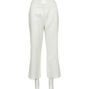Max Mara Studio Cotton Straight Leg Cropped Pants M