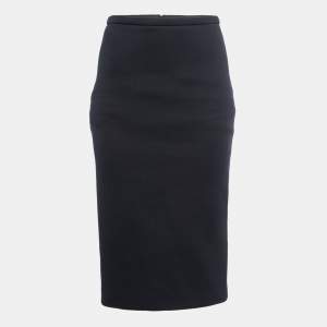 Max Mara Navy Blue Knit Pencil Skirt S