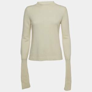 Max Mara White Knit Sweater M