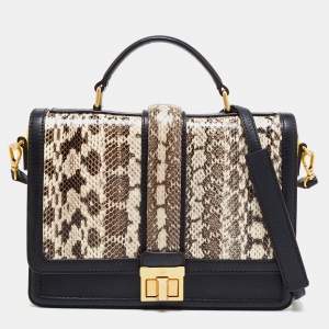 MCM Multicolor Snakeskin And Leather Little Veronica Top Handle Bag