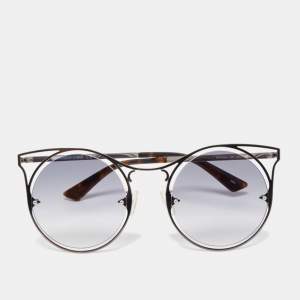 Pre Owned McQ by Alexander McQueen Metal Cat Eye Sunglasses