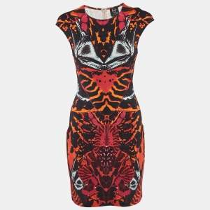 McQ by Alexander McQueen Multicolor Printed Jersey Mini Dress S