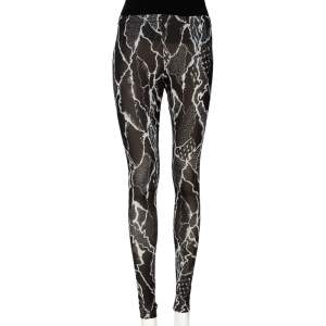 McQ by Alexander McQueen Monochrome Printed Jersey Leggings S