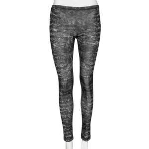 McQ by Alexander McQueen Green Synthetic Printed Leggings S