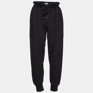 McQ by Alexander McQueen Black Cotton Jogger Pants L