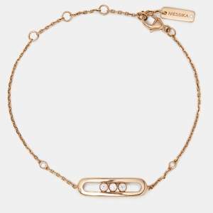 Messika Baby Move Diamond 18k Rose Gold Bracelet