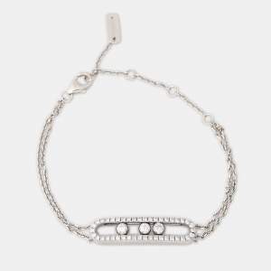 Messika Move Classic Pave Diamond 18k White Gold Bracelet