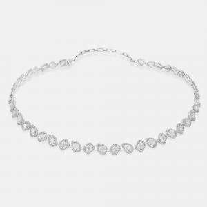 Messika 18k White Gold Diamonds My Twin Necklace