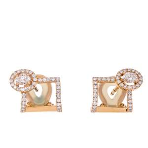 Messika Glam'Azone Diamond 18K Rose Gold Earrings