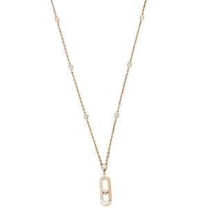Messika Move Uno Diamond 18K Rose Gold Long Necklace